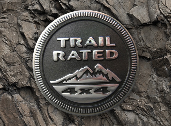 Jeep Compass Trail Hawk Trail Rated badge